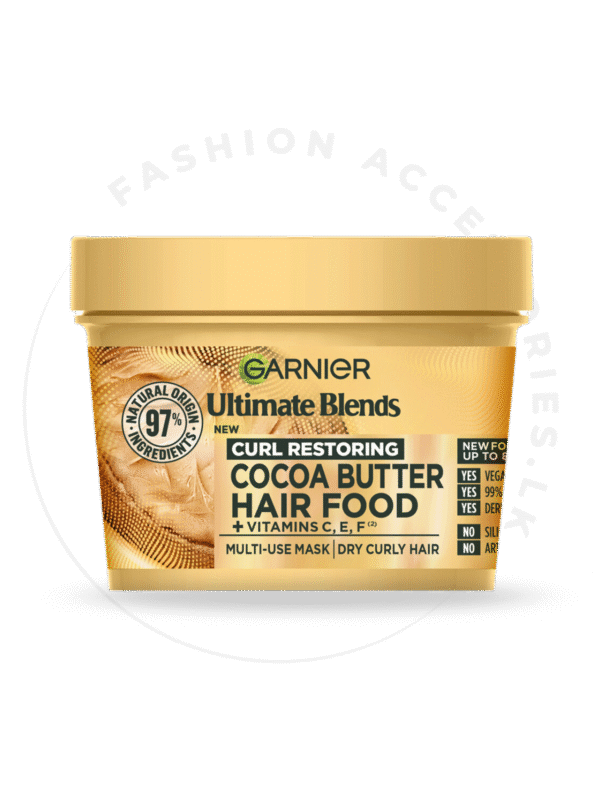 GARNIER ULTIMATE BLENDS COCOA BUTTER HAIR FOOD MULTI-USE MASK  400ml