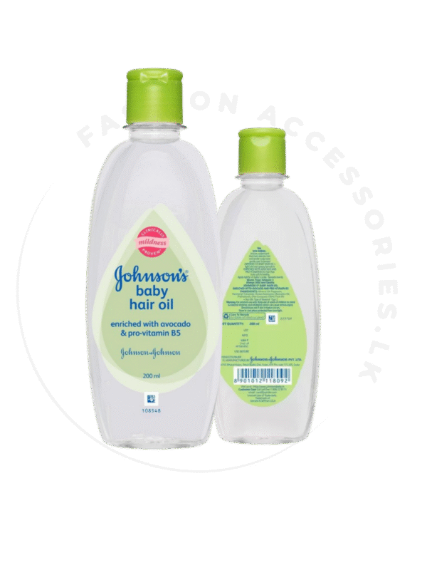 JOHNSON’S BABY HAIR OIL WITH AVOCADO & PRO VITAMIN B5, NOURISHES THE HAIR  -200 ml