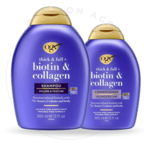 OGX THICK & FULL + BIOTIN & COLLAGEN SHAMPOO & CONDITIONER SET  (385ml)