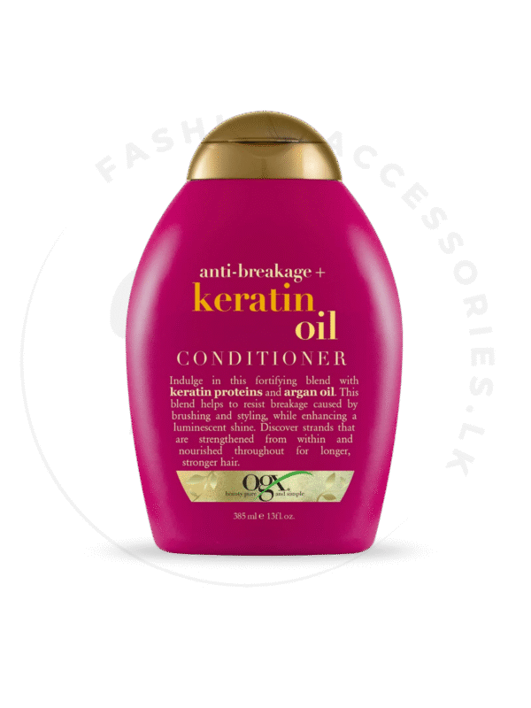 OGX STRENGTH & LENGTH + KERATIN OIL SHAMPOO + CONDITIONER 385ml - Image 2