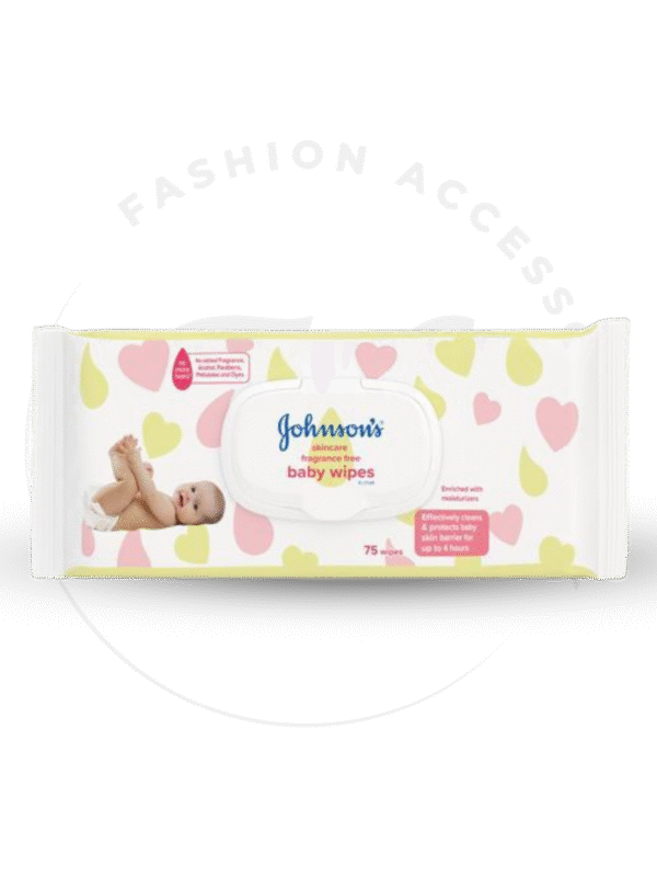 JOHNSON’S BABY SKINCARE FRAGRANCE FREE WIPES 75 PACK
