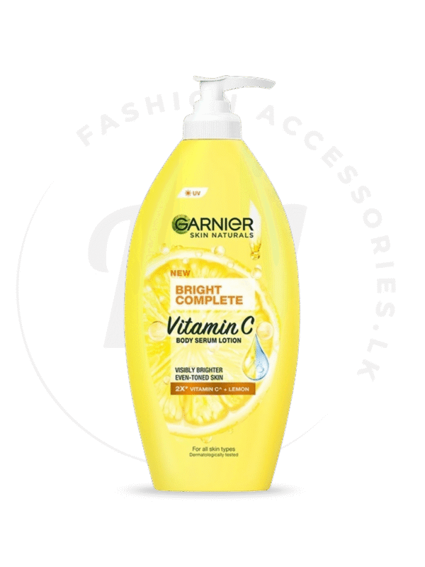 GARNIER BRIGHT COMPLETE VITAMIN C BODY SERUM LOTION LEMON 400ml
