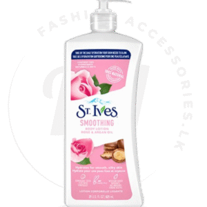 ST. IVES SMOOTHING BODY LOTION, ROSE AND ARGAN OIL  621ml