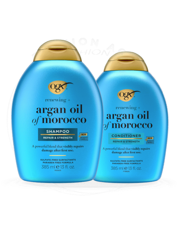 OGX EXTRA STRENGTH ARGAN OIL OF MOROCCO SHAMPOO & CONDITIONER SET  (385ml)