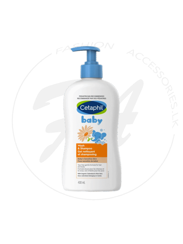 Cetaphil Baby Wash & Shampoo For Sensitive Skin 400ml