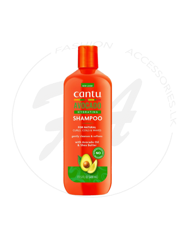 CANTU AVOCADO HYDRATING SHAMPOO – PACK OF TWO | MOISTURIZING HAIR CLEANSER - 400ml