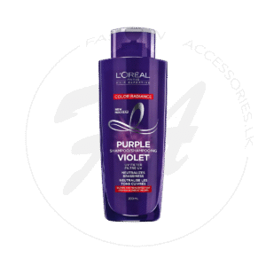 L’ORÉAL PARIS COLOR RADIANCE PURPLE SHAMPOO, SHAMPOO FOR BLEACHED & BLONDE HAIR, NEUTRALIZES BRASSINESS WITH PURPLE PIGMENTS & UV FILTER 200 ml