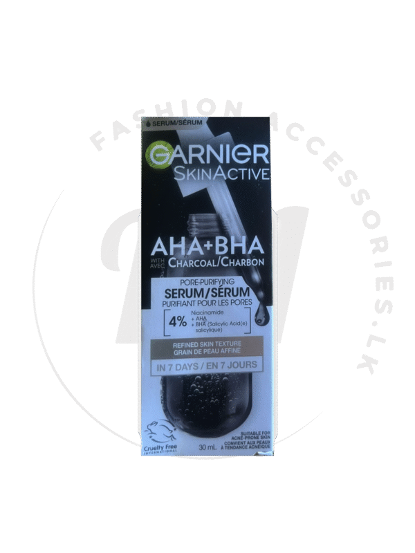 GARNIER AHA+BHA CHARCOAL PURIFYING SERUM  30ml