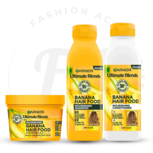 GARNIER ULTIMATE BLENDS BANANA HAIR FOOD SHAMPOO, MASK & CONDITIONER (VALENTINE’S COMBO)