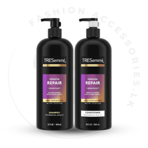 TRESEMME KERATIN SMOOTH HEAT PROTECTION SHAMPOO AND CONDITIONER SET 828Ml