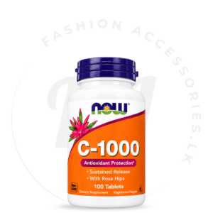 NOW FOODS C-1000 SUSTAINED RELEASE WITH ROSE HIPS – 100 TABLETS