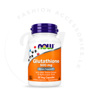 NOW FOODS GLUTATHIONE 500MG WITH MILK THISTLE EXTRACT & ALPHA LIPOIC ACID – 30 VEG CAPSULES