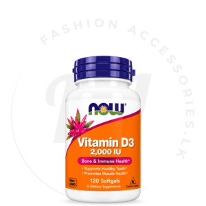 NOW FOODS VITAMIN D3 2,000 IU – 120 SOFTGELS